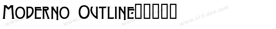 Moderno Outline字体转换